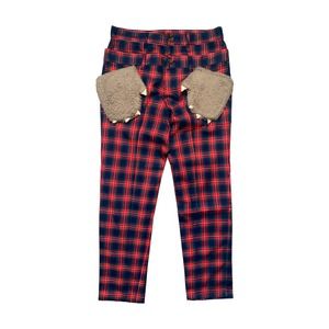 Plaid bear paw pants